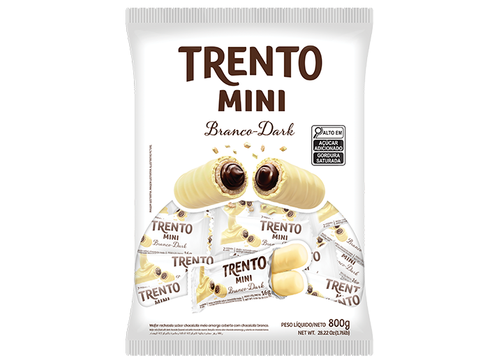 WAFER MINI TRENTO 256GR CHOCO BCO 16X16G