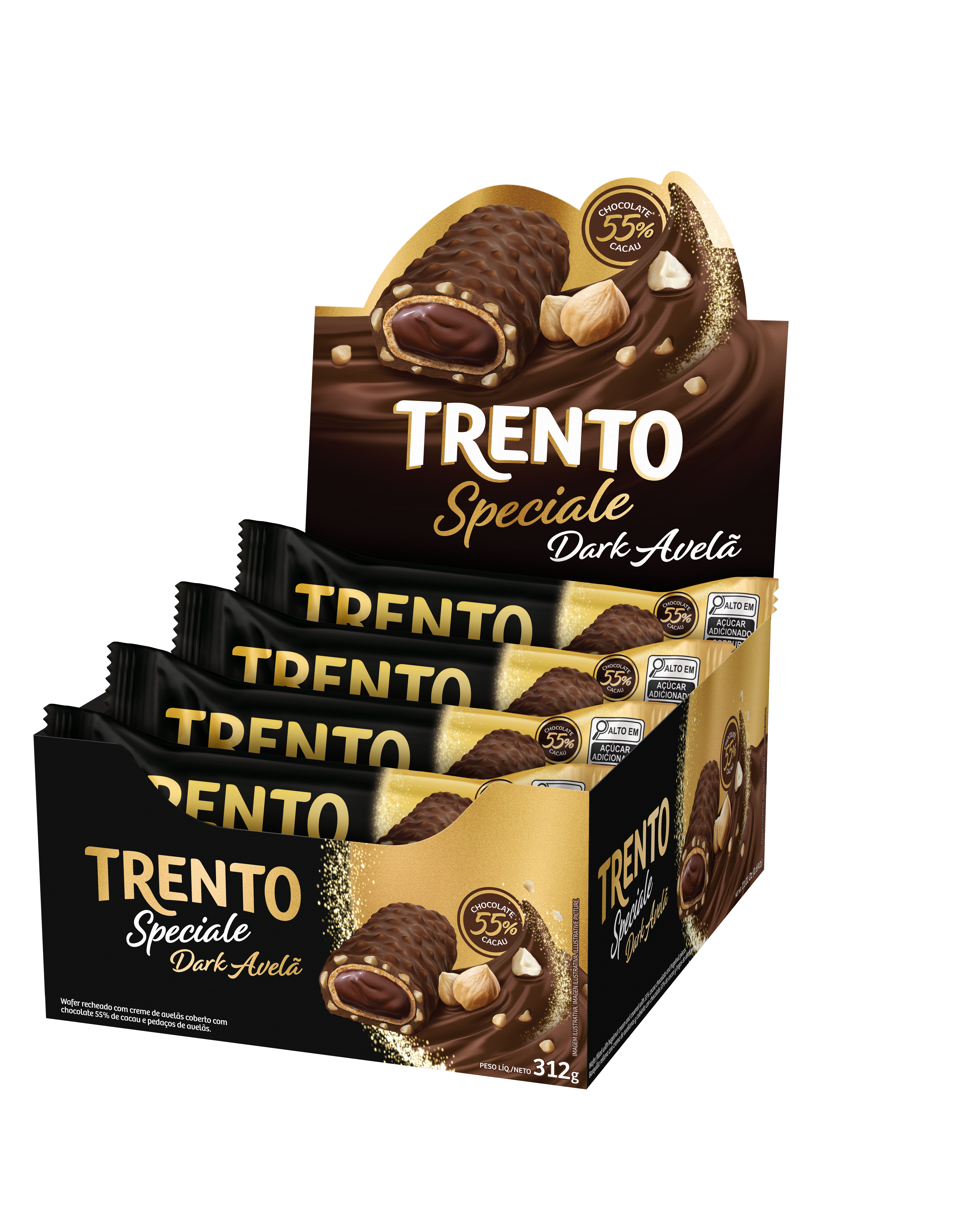 WAFER TRENTO SPECIALE 312GR AVELA DARK 1
