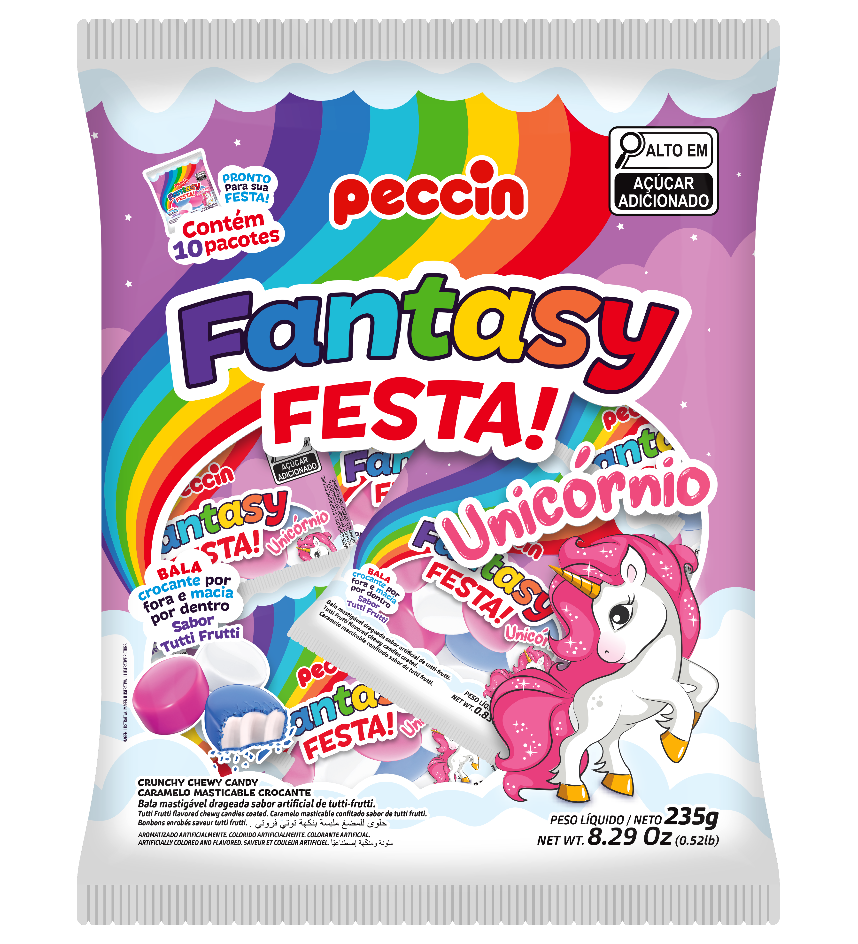 BALA FANTASY 235GR FESTA UNICORNIO