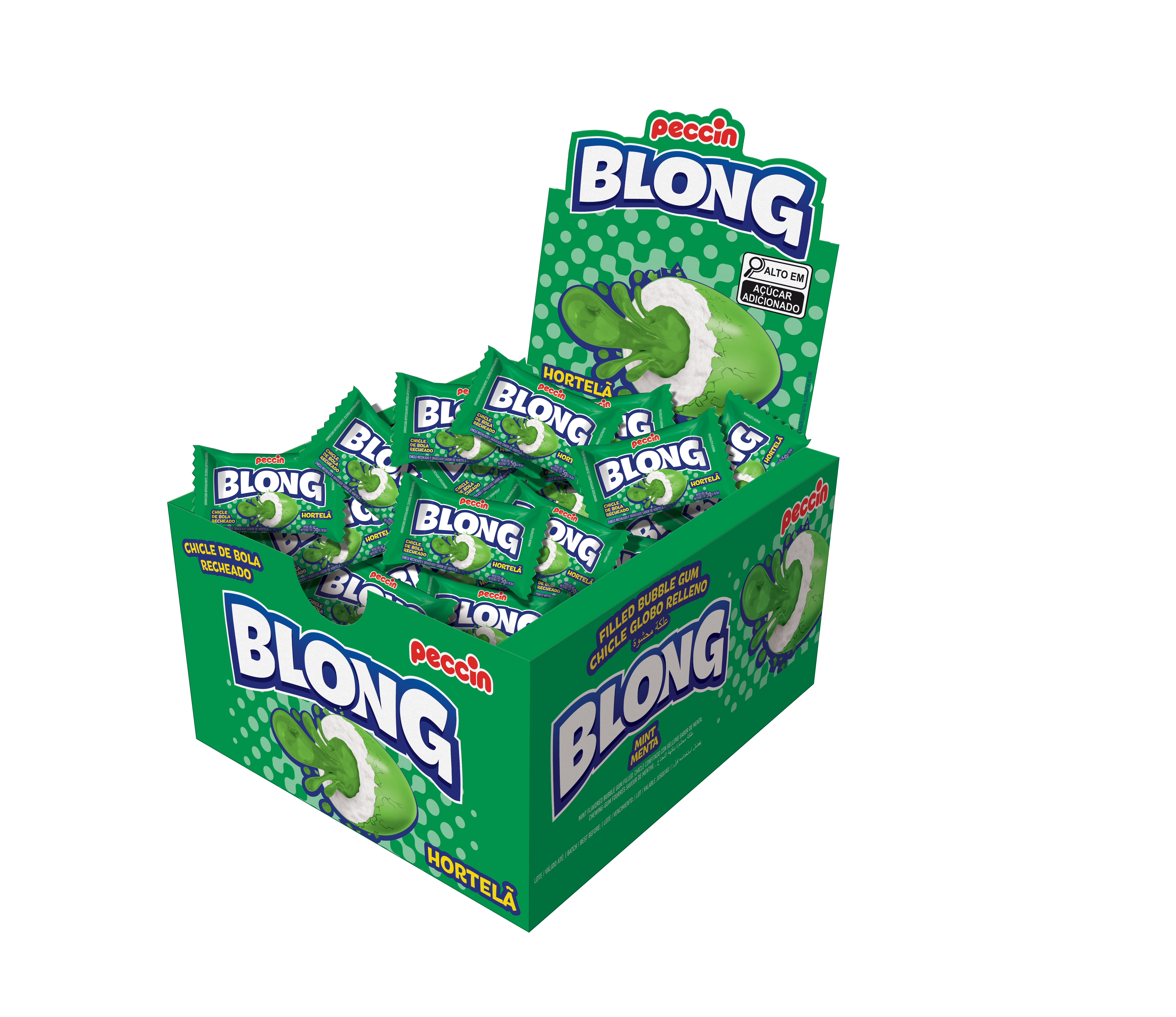 CHICLE BLONG 200GR HORTELA