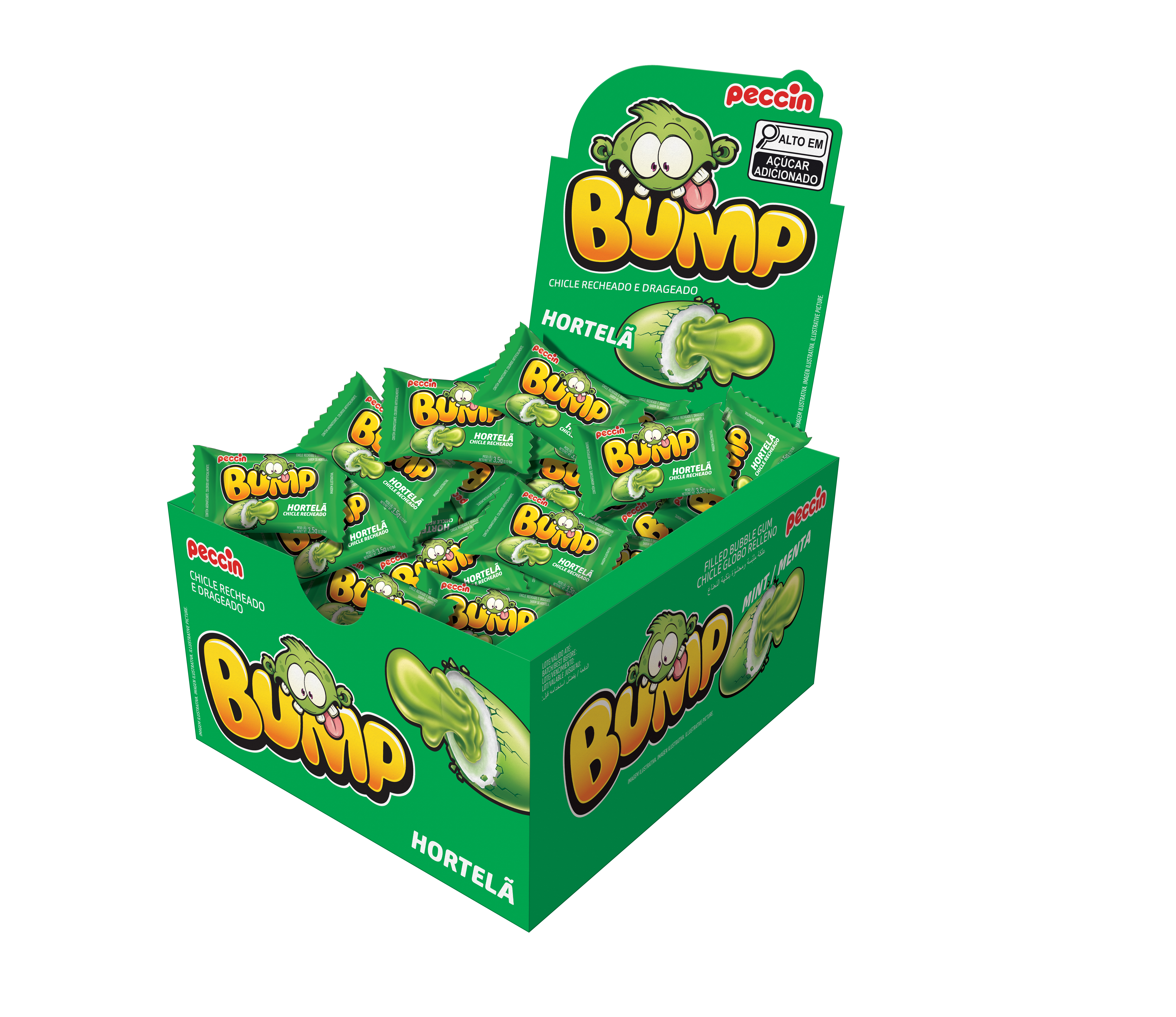 CHICLE BUMP 140GR HORTELA
