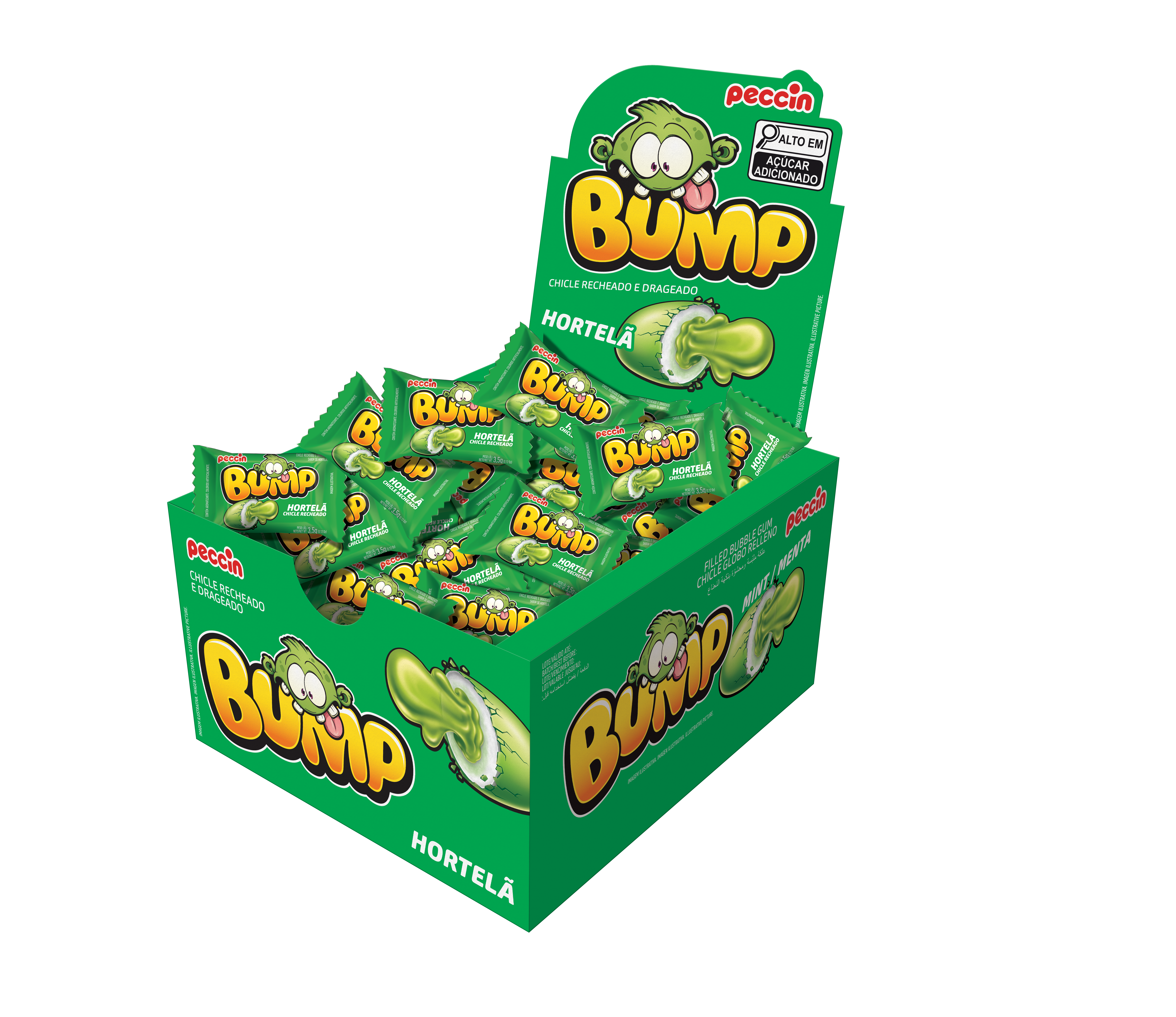 CHICLE BUMP 140GR HORTELA