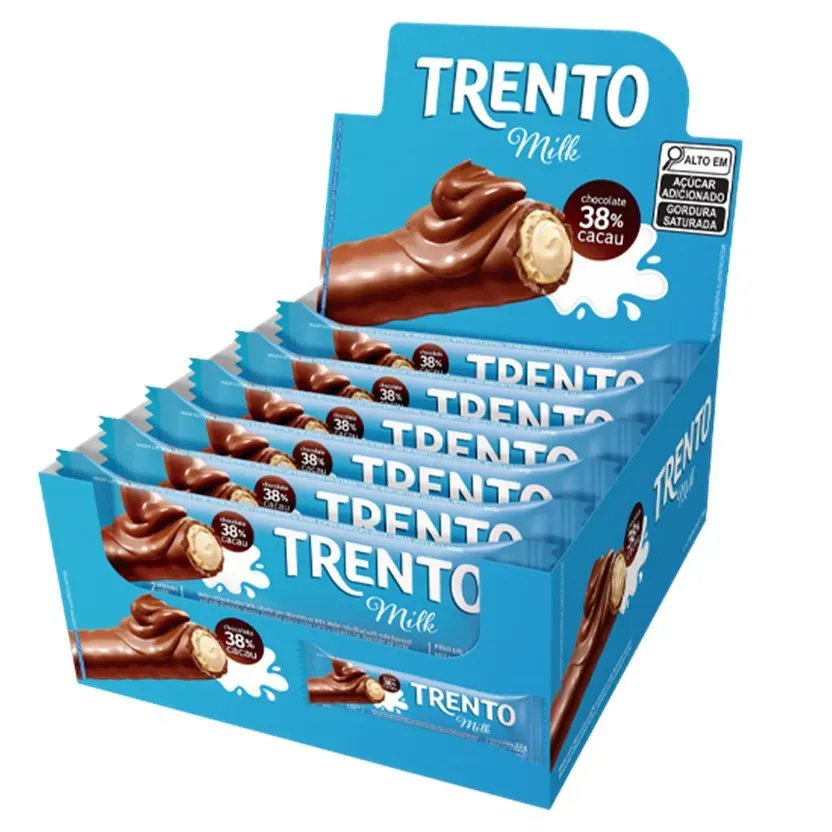 WAFER TRENTO 464GR MILK 16X29GR