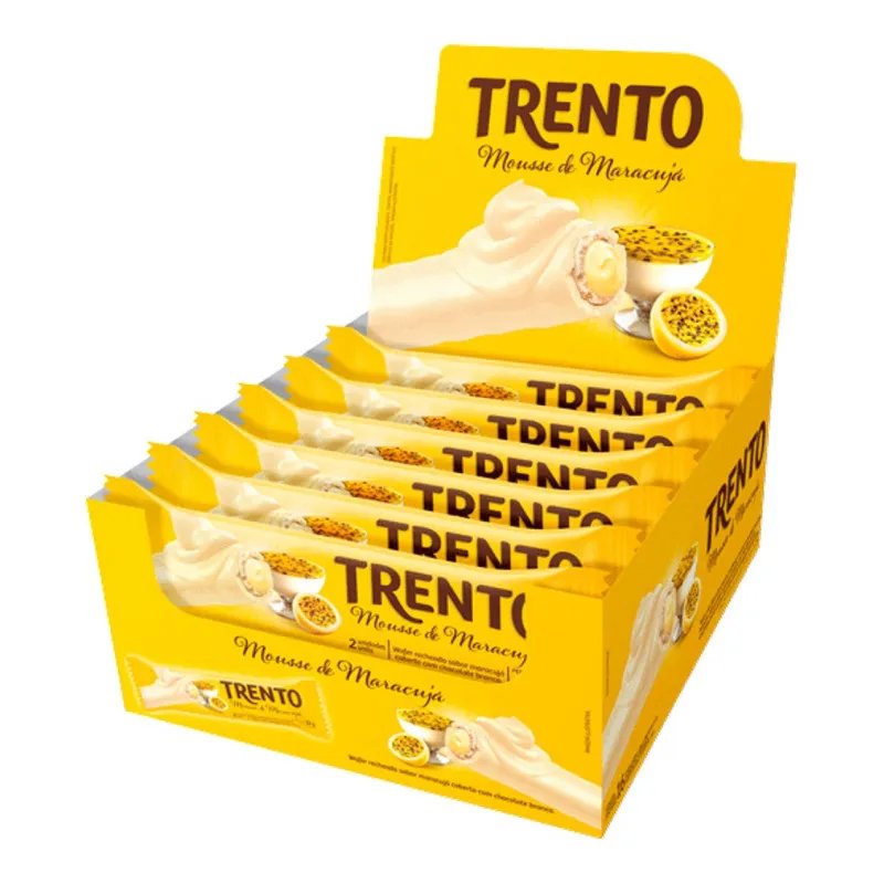 WAFER TRENTO 464GR MOUSSE DE MARACUJA 16