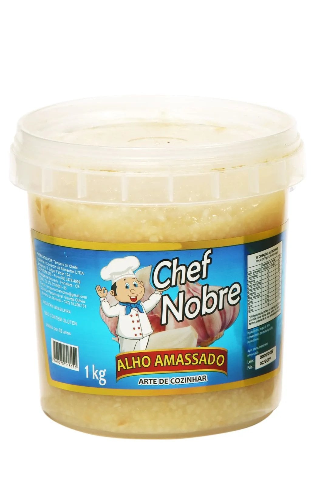 ALHO AMASSADO CHEF NOBRE 1KG