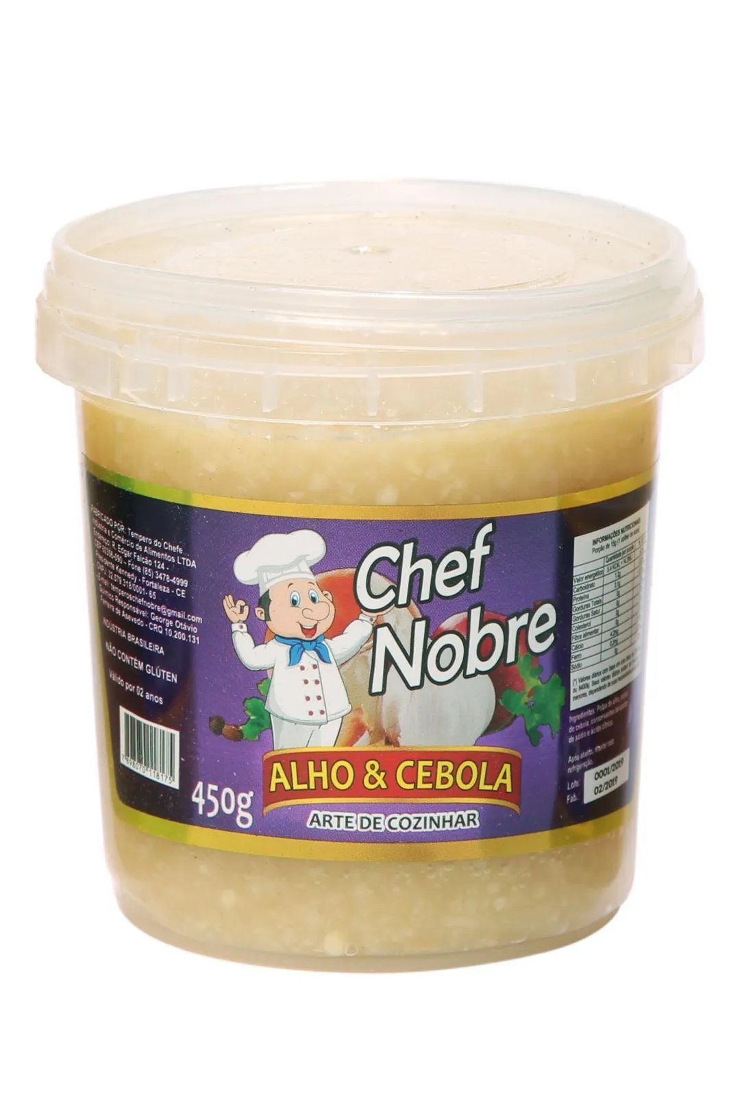 ALHO E CEBOLA CHEF NOBRE 450GR