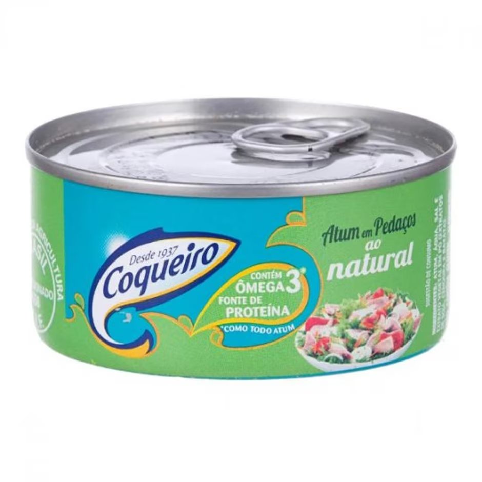 ATUM COQUEIRO 170GR PEDACOS AO NATURAL