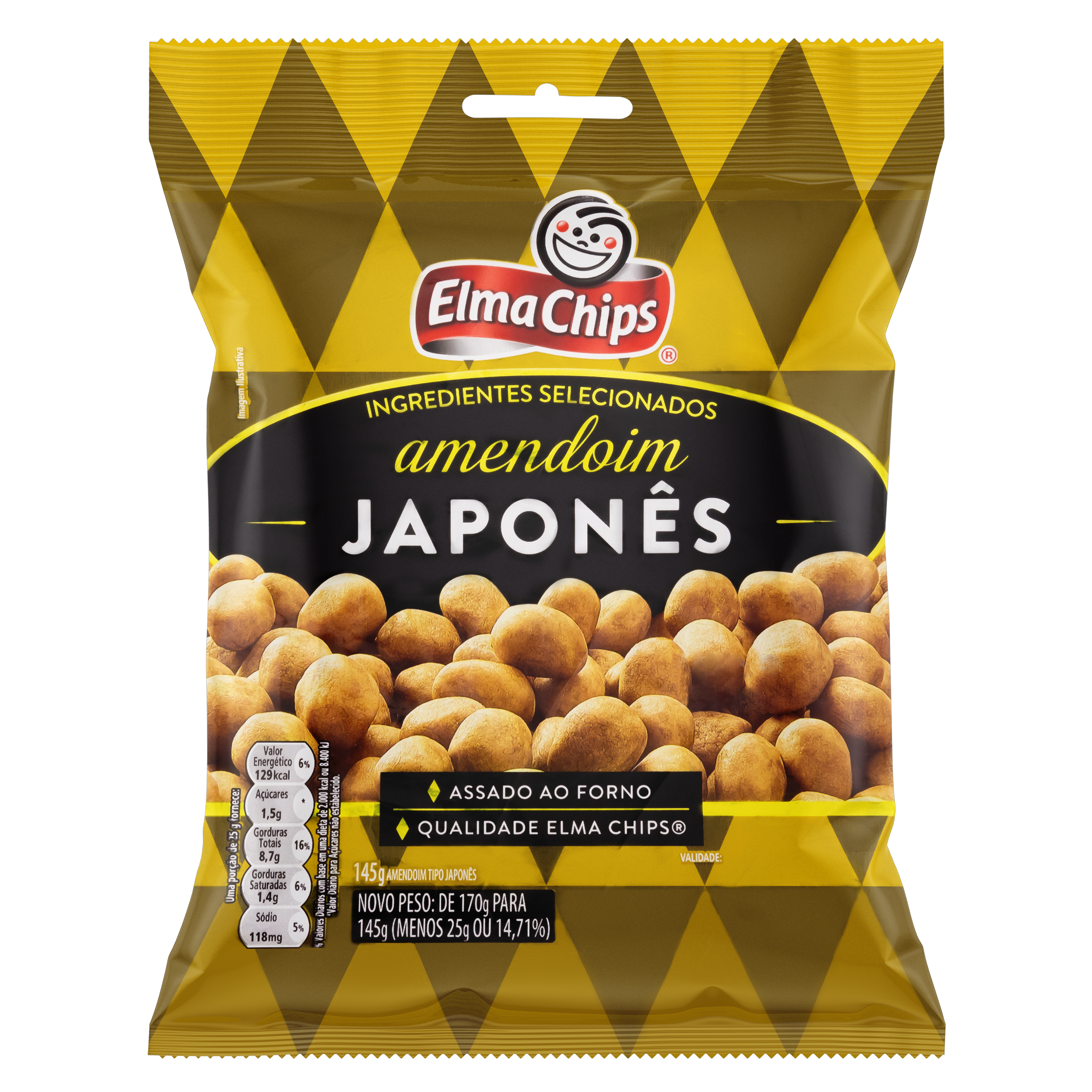 AMENDOIM ELMA CHIPS JAPONES 145GR