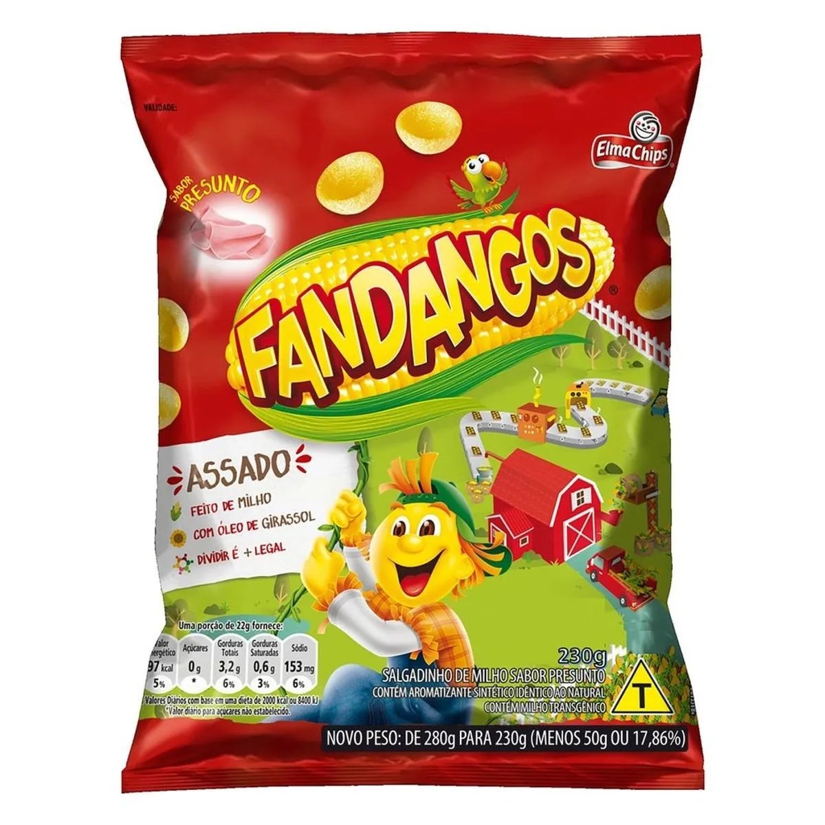 SALGADINHOS FANDANGOS 230GR PRESUNTO