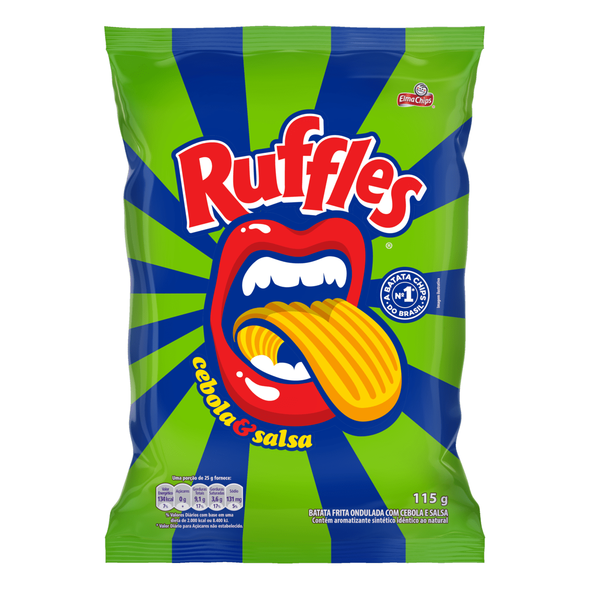 BATATA RUFFLES 115GR CEBOLA E SALSA