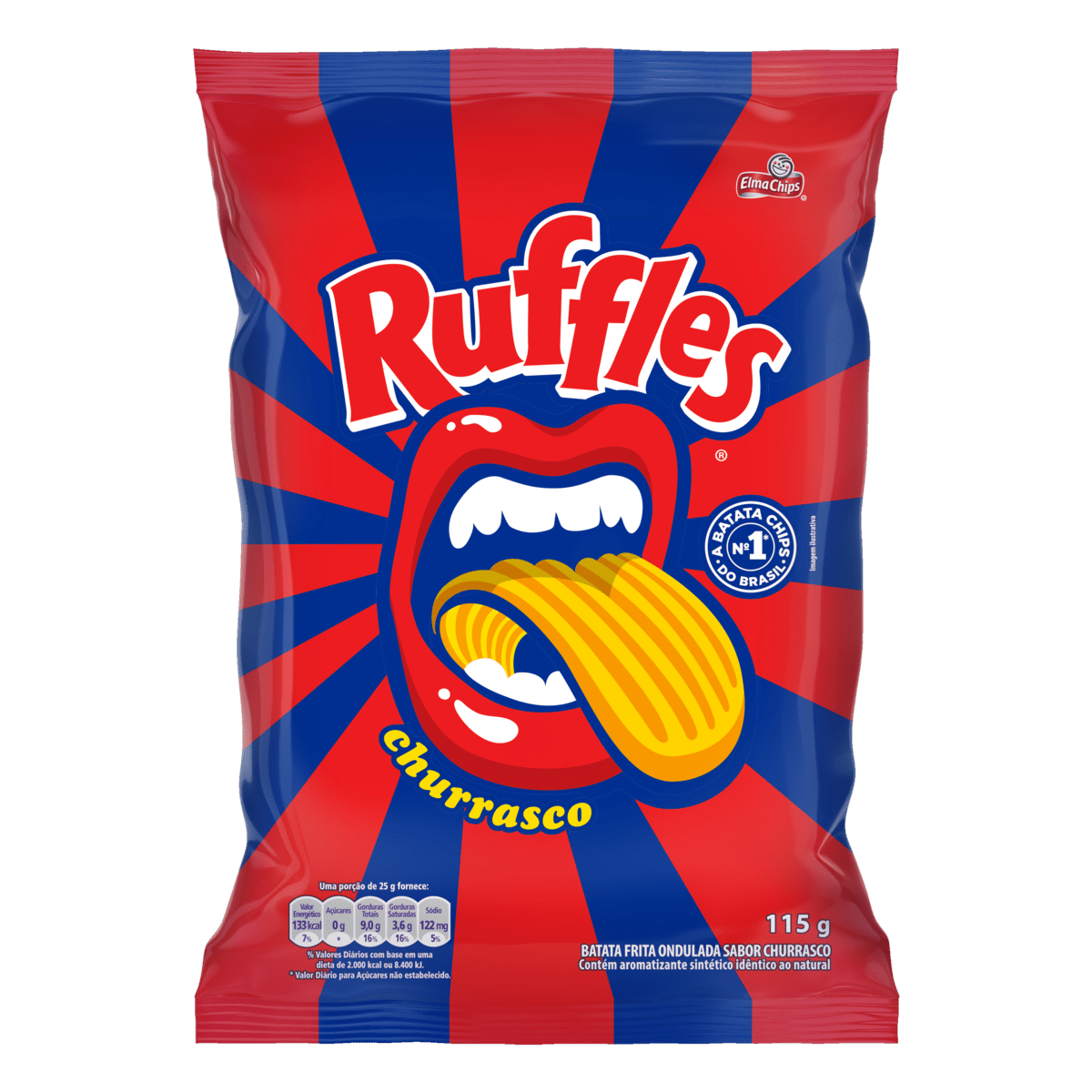 BATATA RUFFLES 115GR CHURRASCO