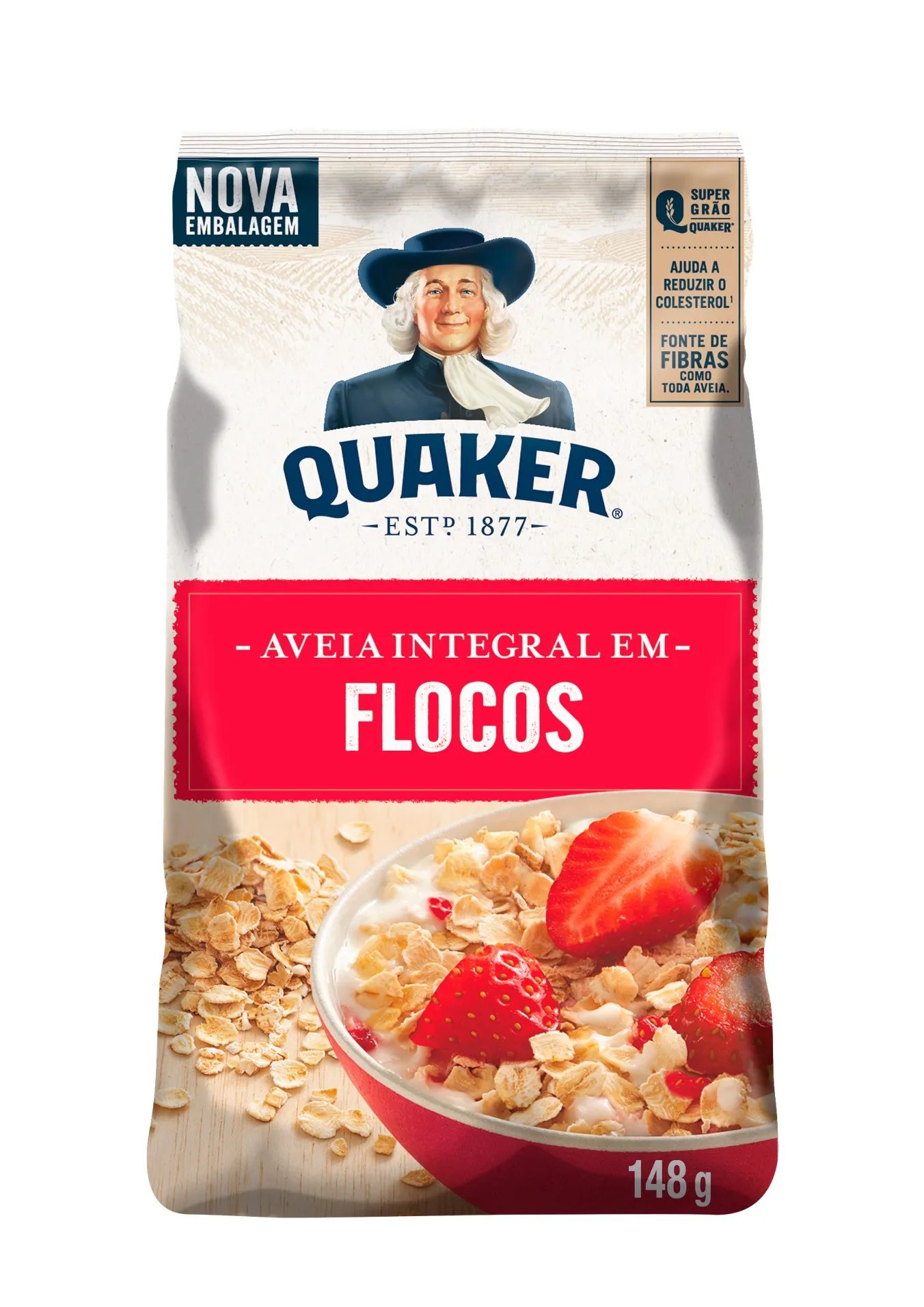 AVEIA QUAKER 148GR FLOCOS REGULARES PCT