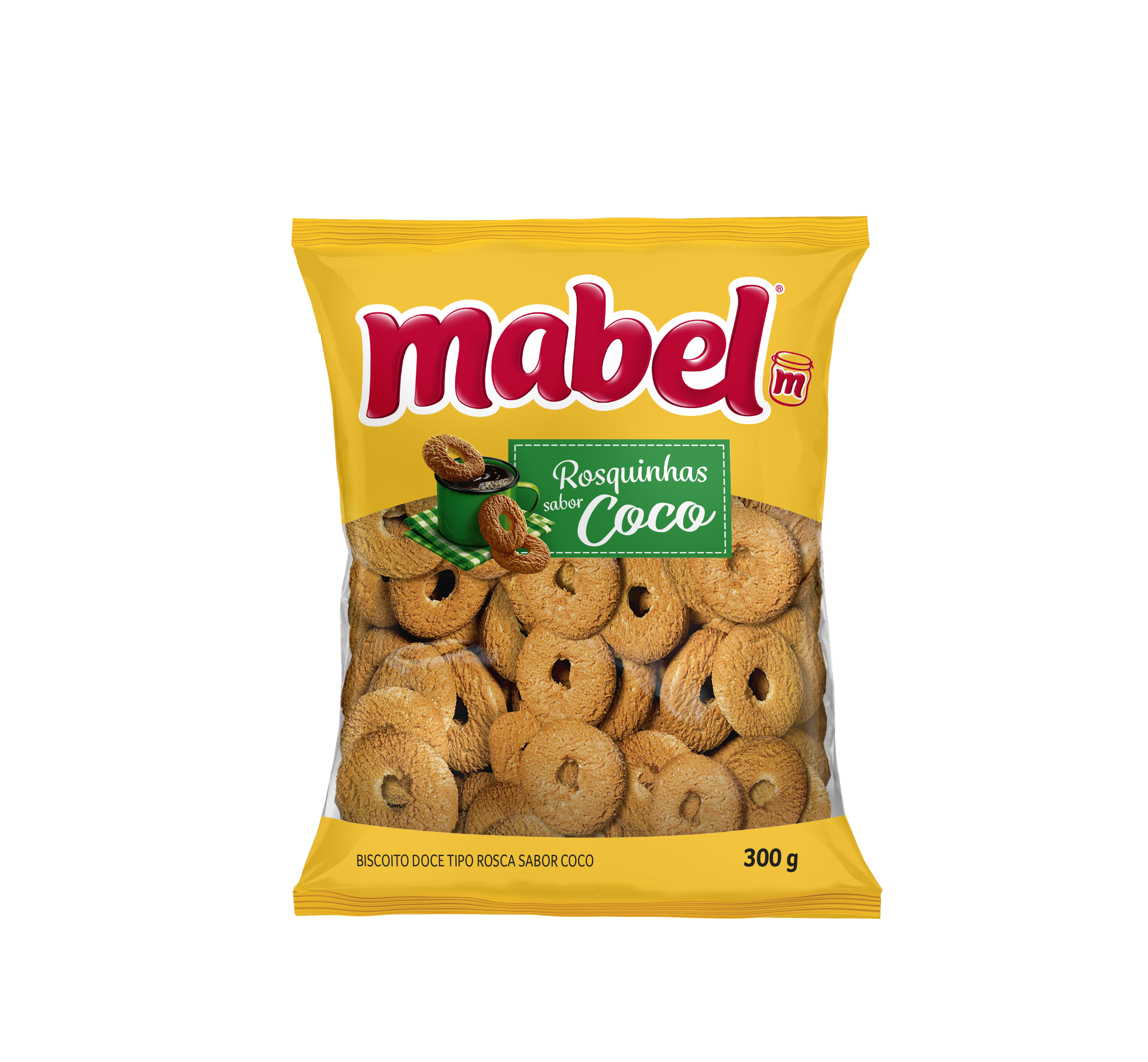 BISC. ROSQUINHA MABEL 300GR COCO