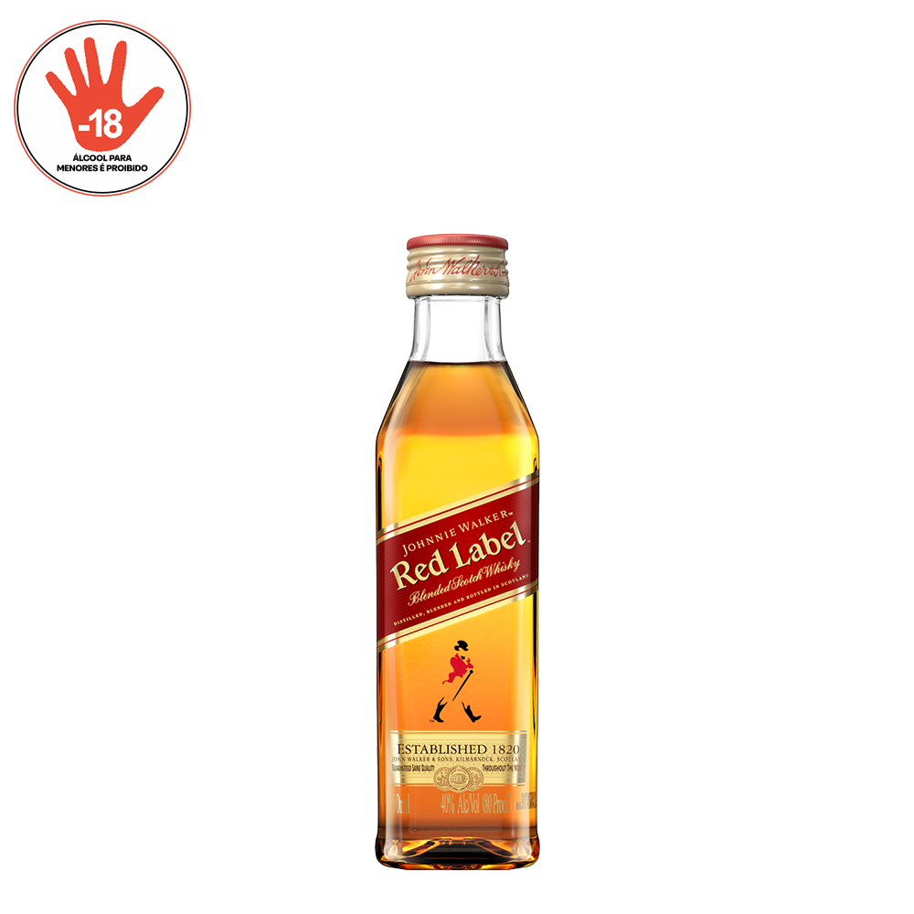 WHISKY JOHNNIE WALKER RED LABEL 50ML.
