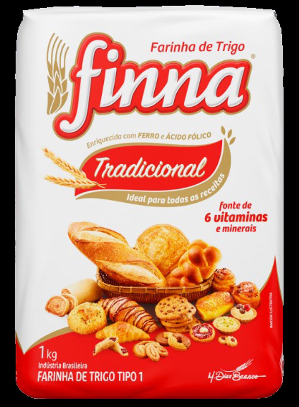 FARINHA DE TRIGO FINNA 1KG TIPO 1 TRADIC