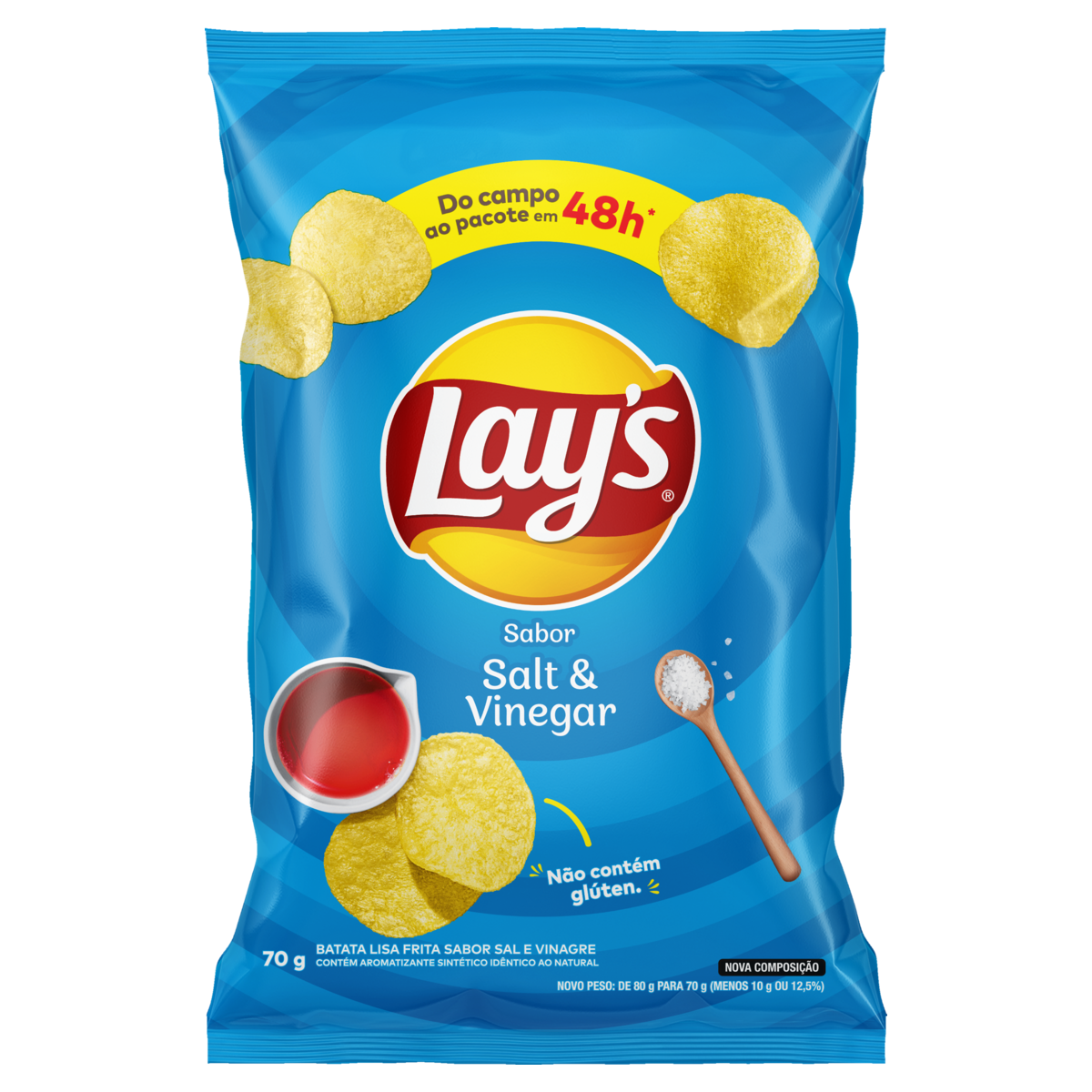 BATATA LAYS 70GR SALT E VINEGAR