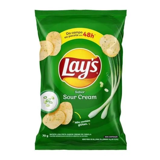 BATATA LAYS 70GR SOUR CREAM