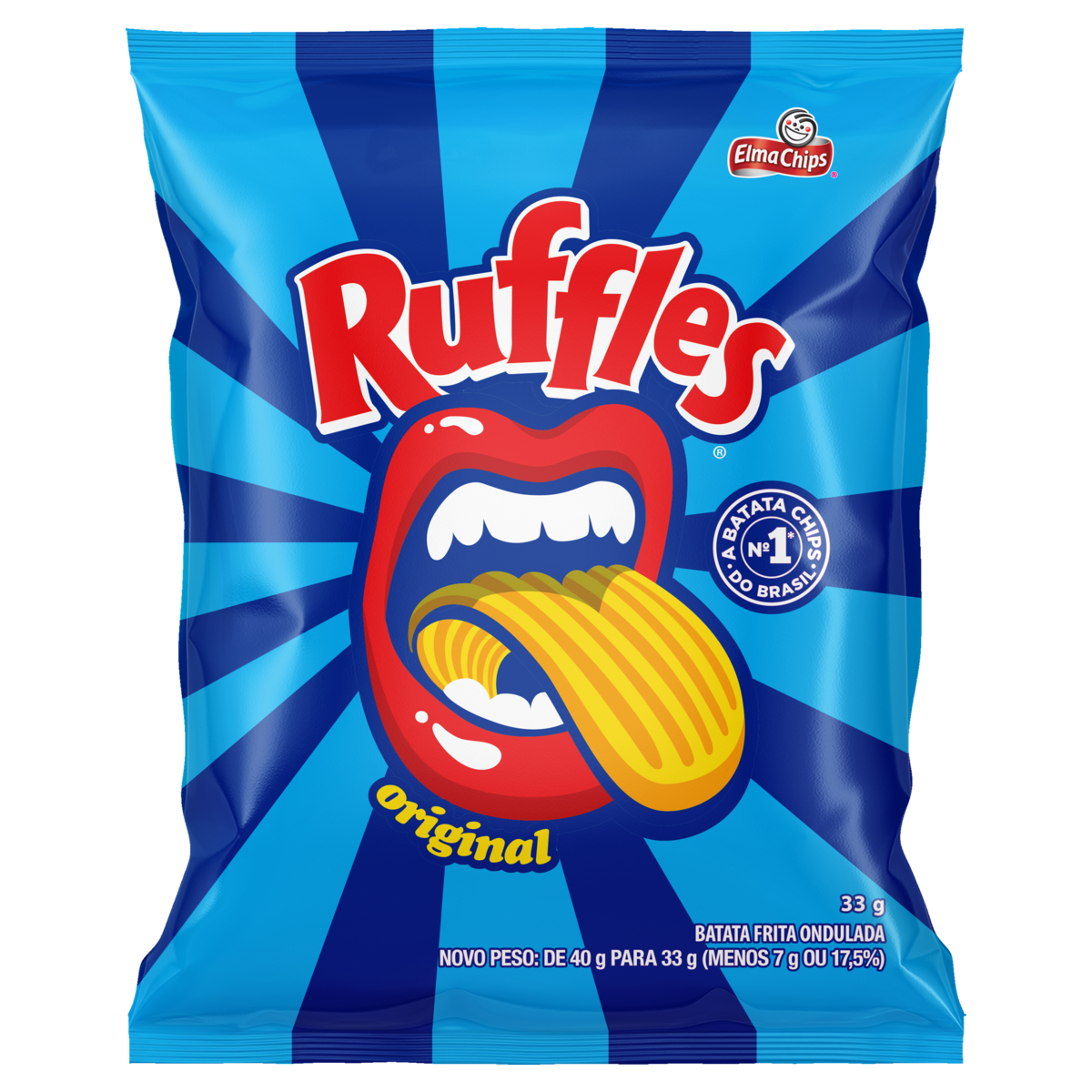 BATATA RUFFLES 33GR SAL