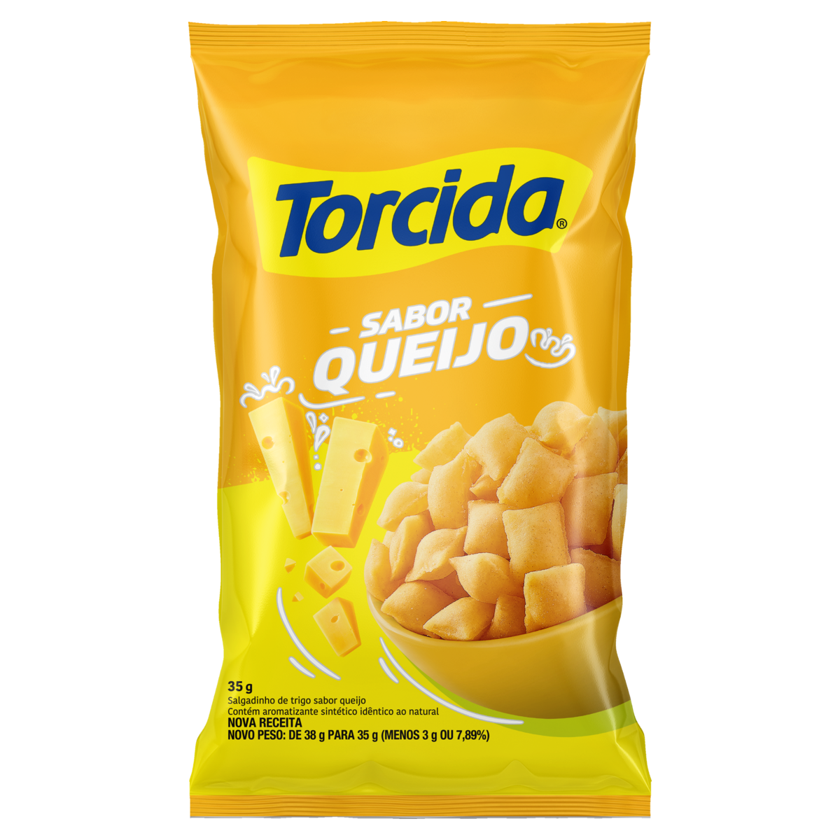 SALGADINHOS TORCIDA 35GR QUEIJO