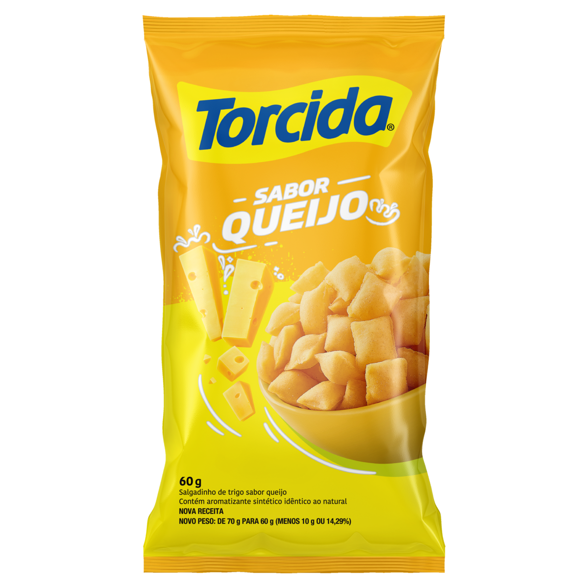 SALGADINHOS TORCIDA 60GR QUEIJO