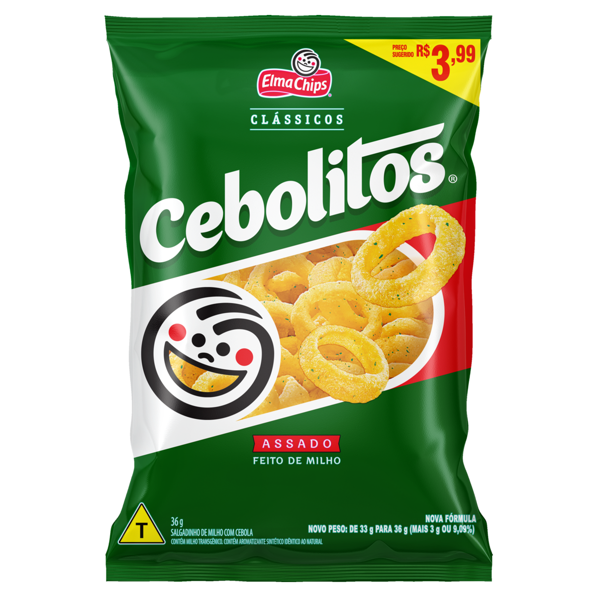 SALGADINHOS CEBOLITOS 36GR C/PRECO