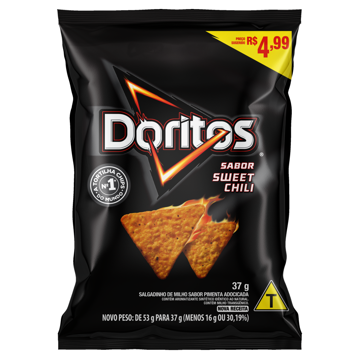SALGADINHOS DORITOS 37GR SWEET CHILI C/P