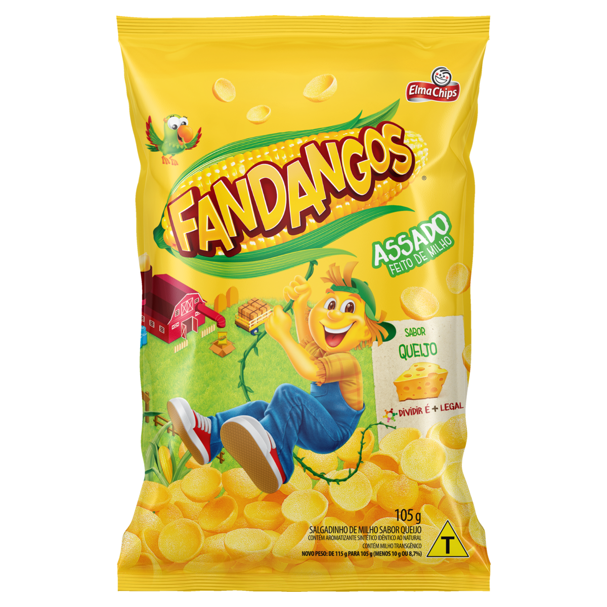 SALGADINHOS FANDANGOS 105GR QUEIJO