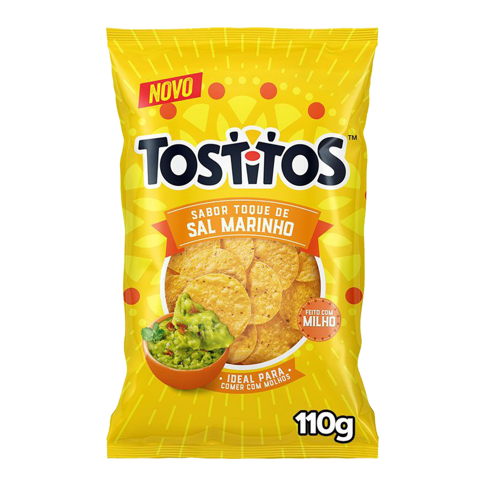 SALGADINHOS TOSTITOS 110GR SAL MARINHO