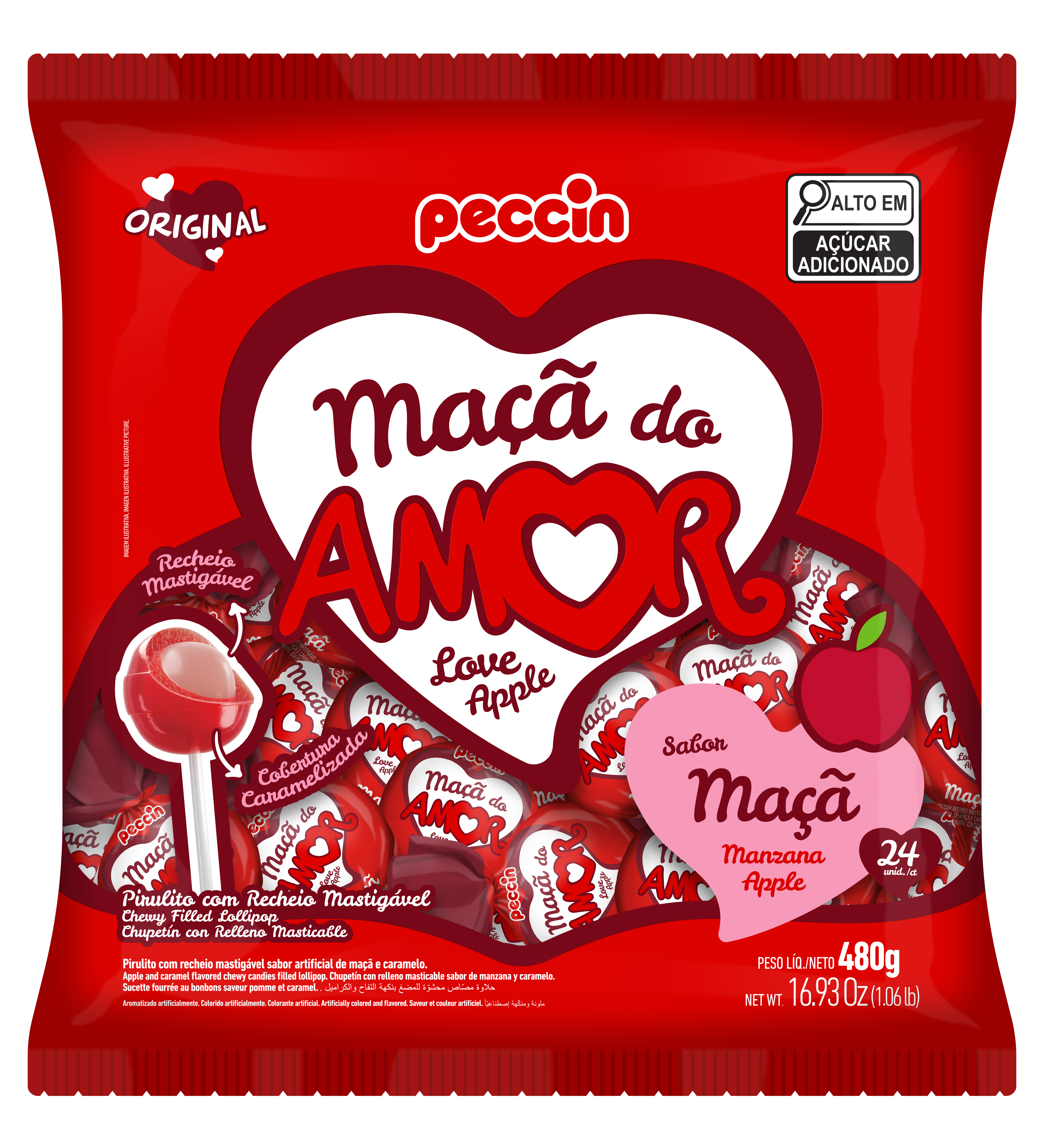 PIRULITO 480GR MACA DO AMOR