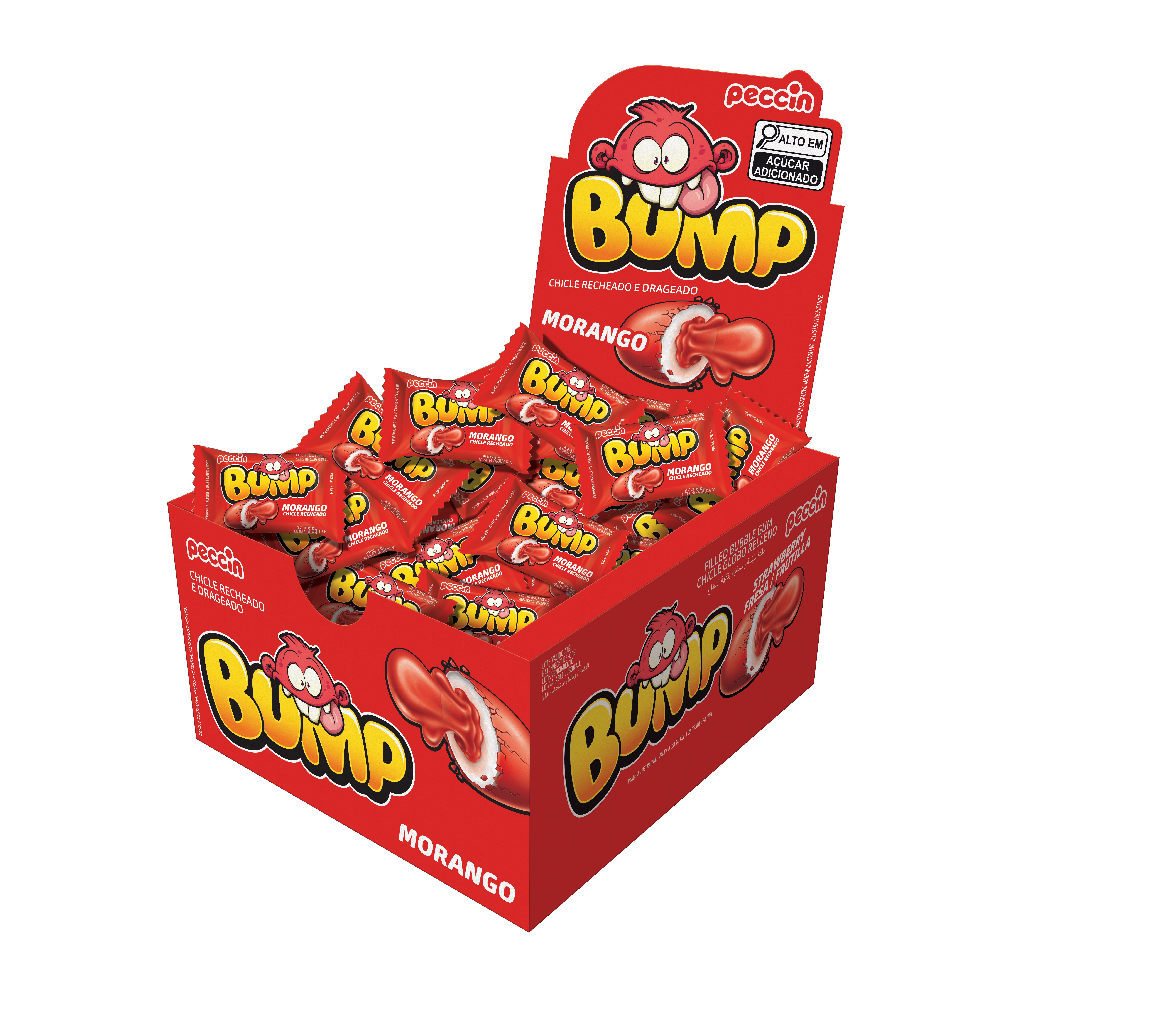 CHICLE BUMP 140GR MORANGO