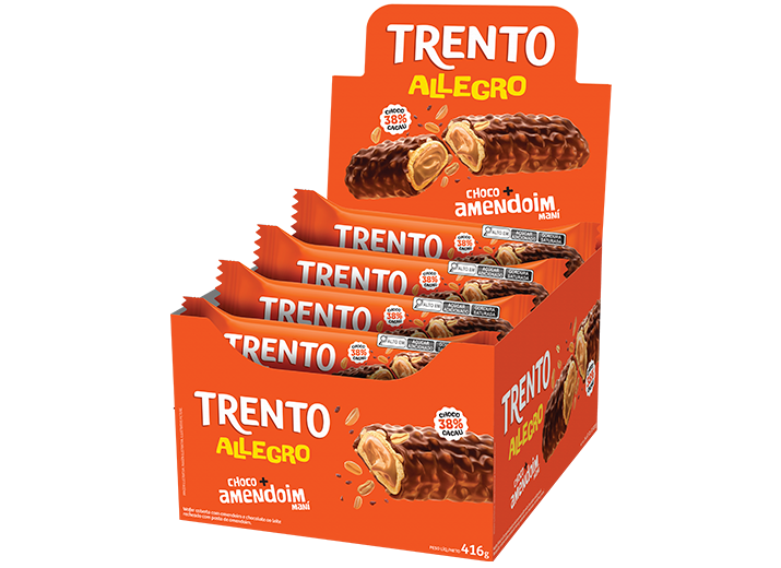 WAFER TRENTO ALLEGRO 416GR CHOCO AO LEIT