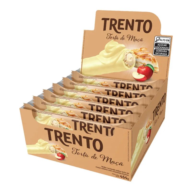 WAFER TRENTO 464GR TORTA DE MACA 16X29GR