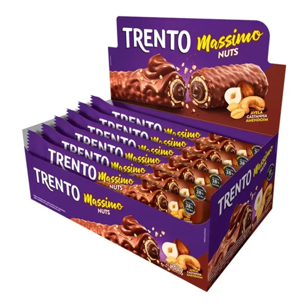 WAFER TRENTO MASSIMO 375GR NUTS 15X25GR