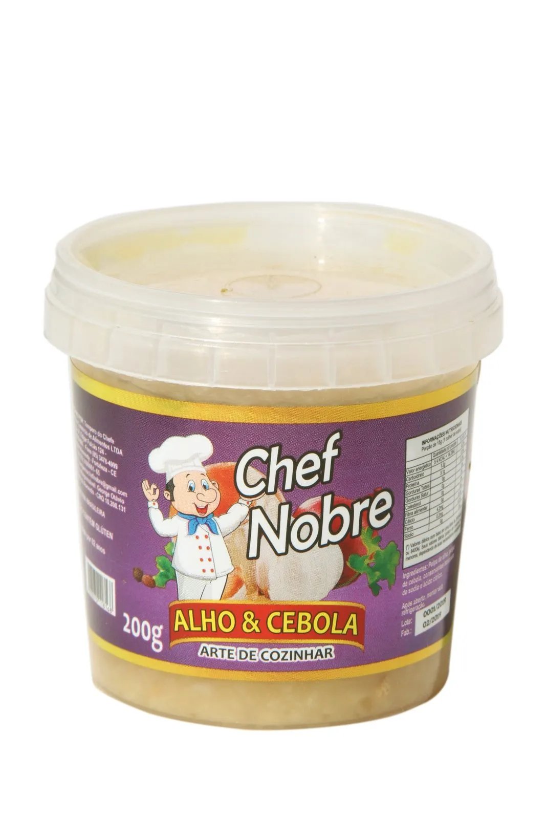 ALHO E CEBOLA 200GR CHEF NOBRE