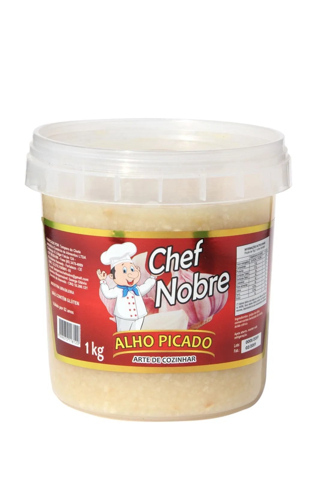 ALHO PICADO CHEF NOBRE 1KG