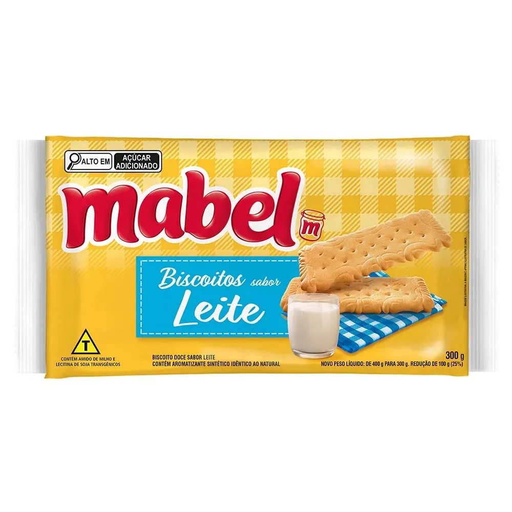 BISC LAMINADO DOCE MABEL LEITE 20X300G