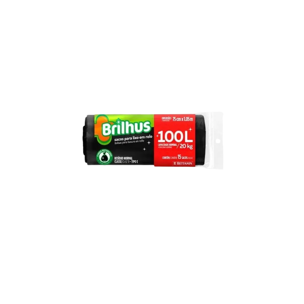 SACO PARA LIXO EM ROLO ESFREBOM REFORÇADO 110LT 25 SACOS