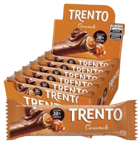 WAFER TRENTO 464GR CARAMELO 16X29GR