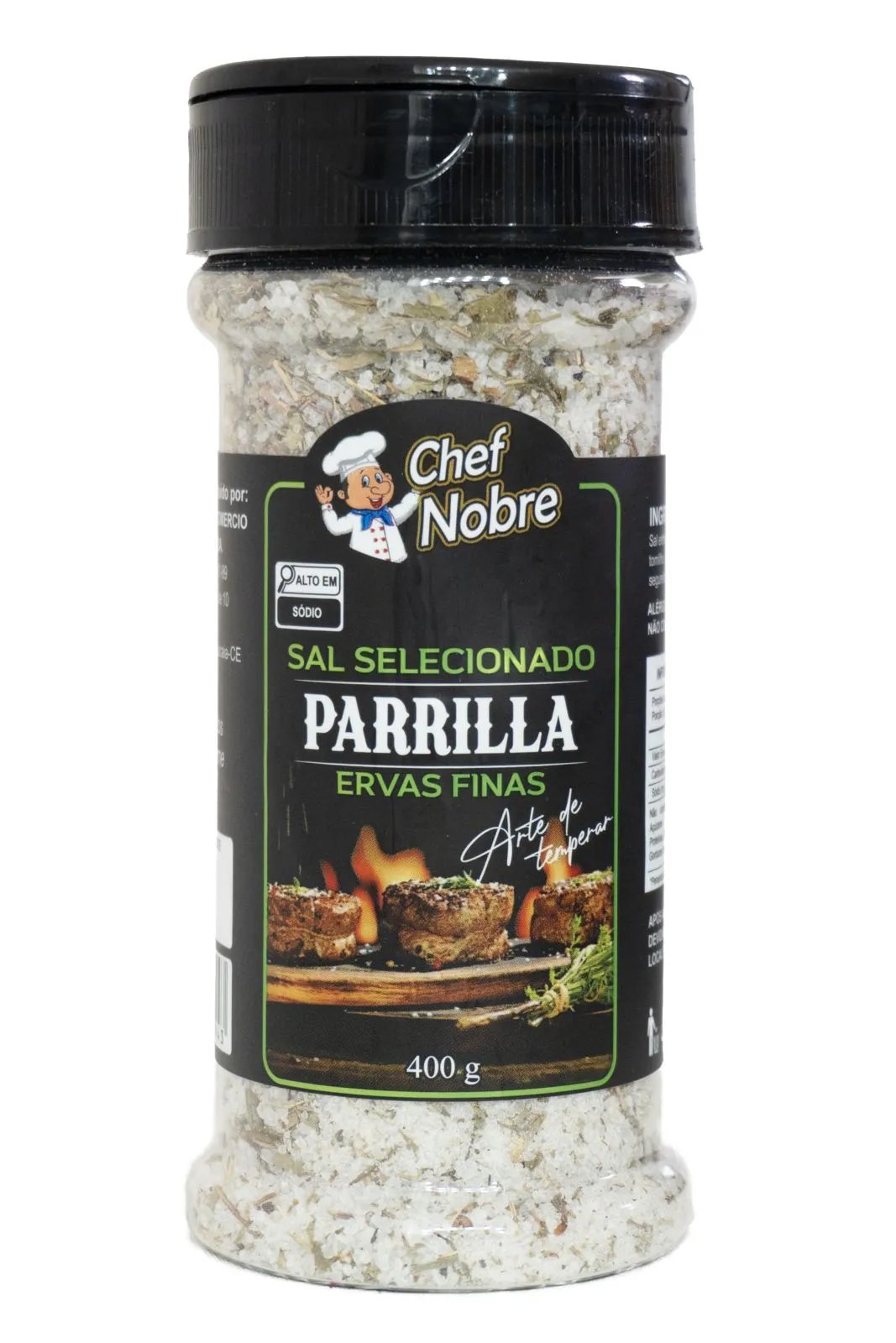SAL DE PARRILLA 400GR ERVA FINAS CHEF NO