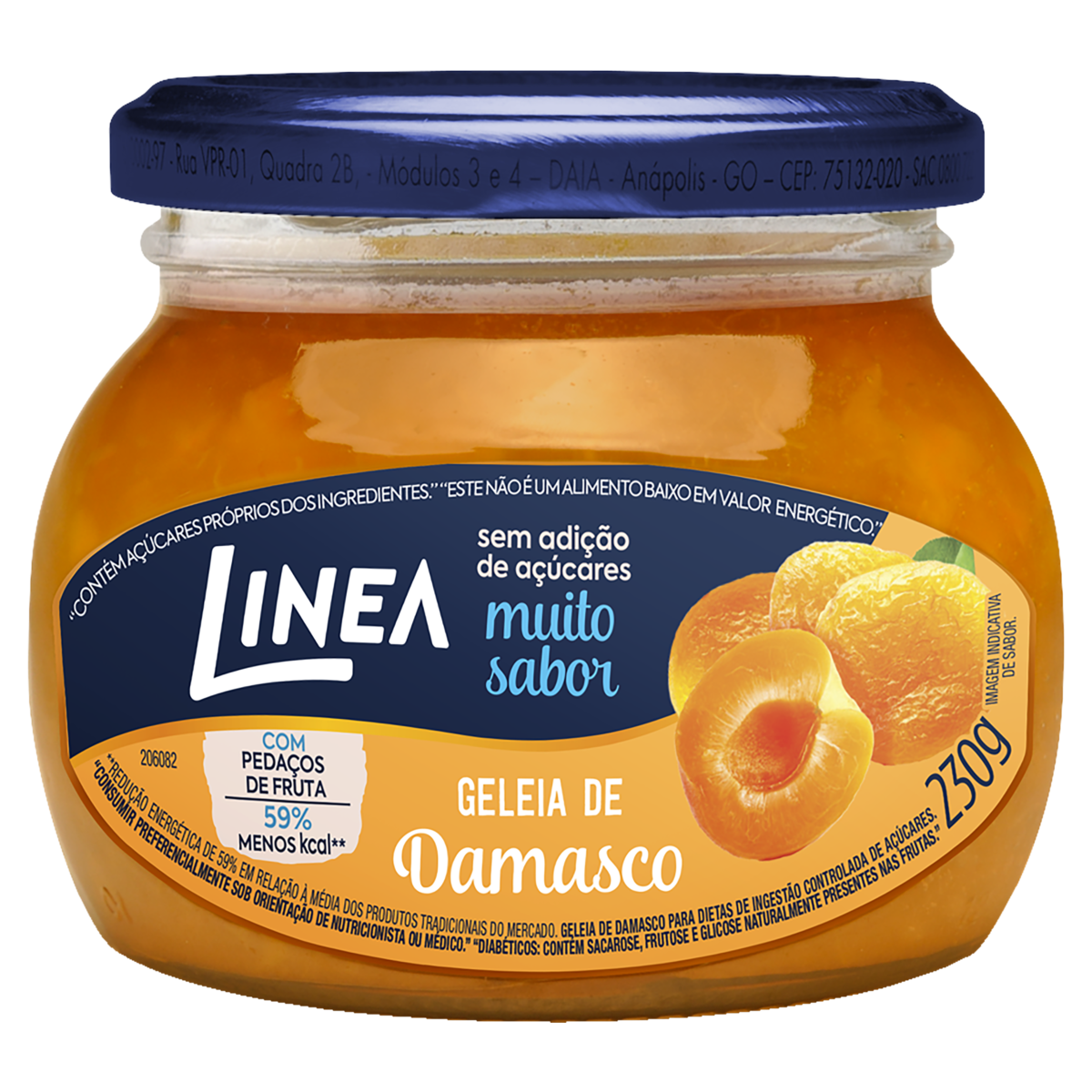 GELEIA DIET LINEA 230GR DAMASCO PT
