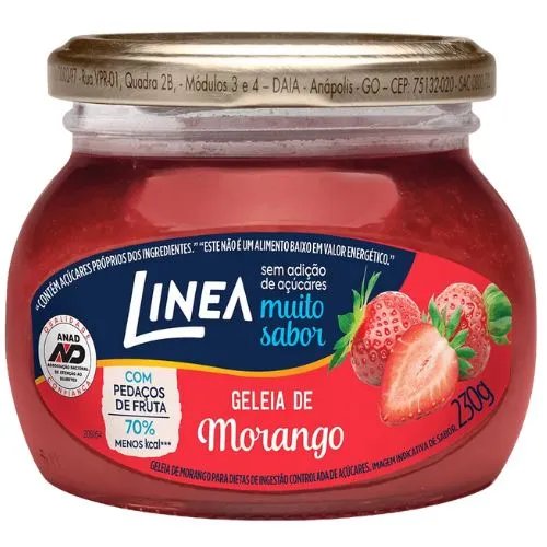 GELEIA DIET LINEA 230GR MORANGO PT