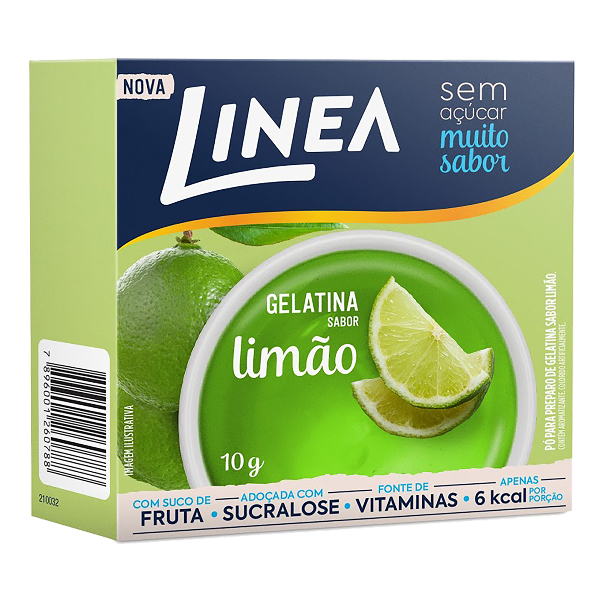 GELATINA 10GR. SABOR LIMAO LINEA