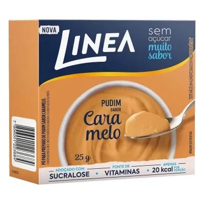 PUDIM EM PO LINEA 25GR SABOR CARAMELO.
