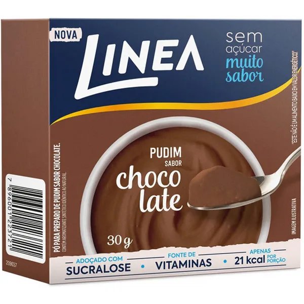 PUDIM EM PO LINEA 25GR SABOR CHOCOLATE.
