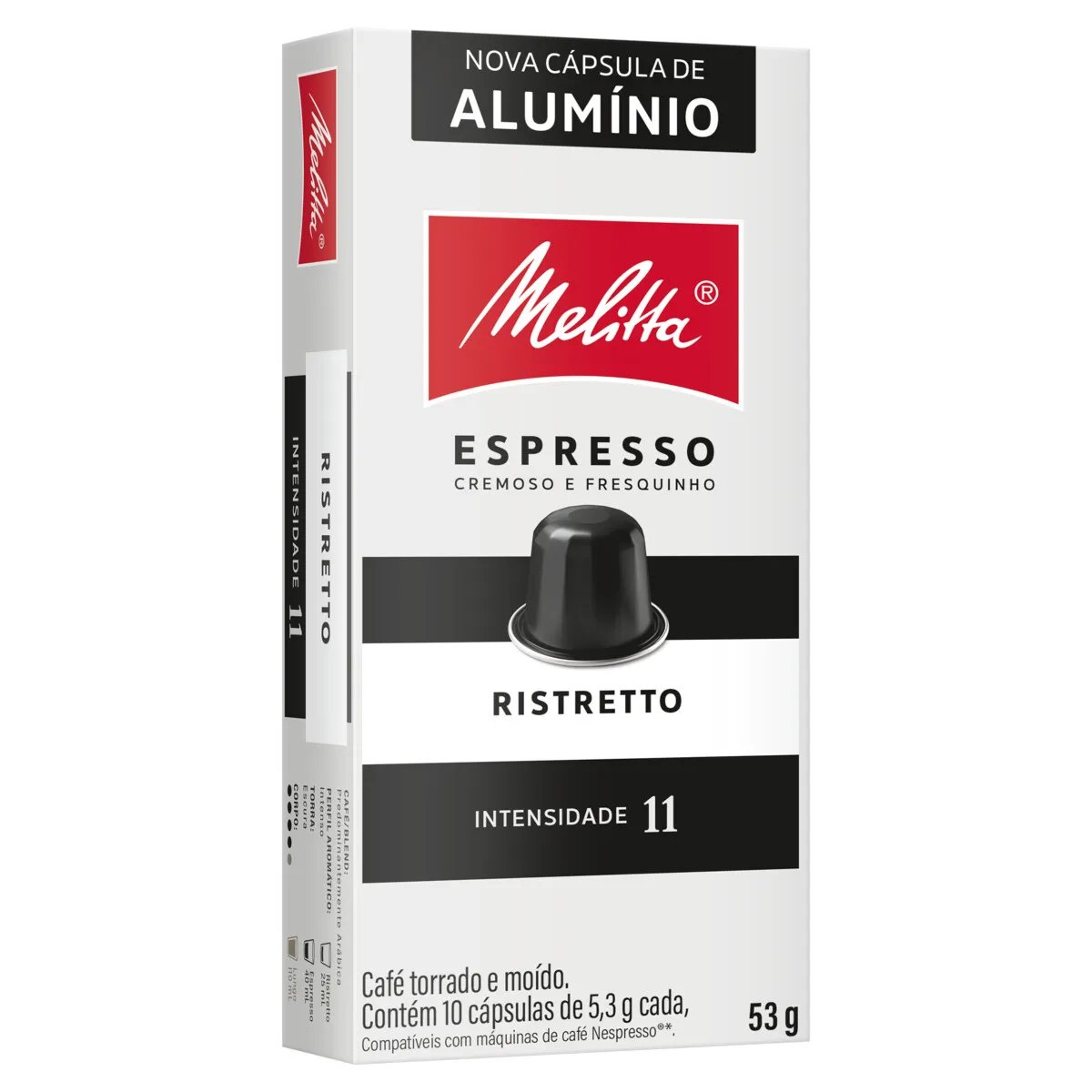 CAFE MELITTA EM CAPSULA 10X5,3GR RISTRET