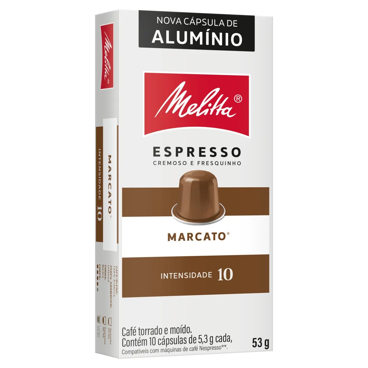 CAFE MELITTA EM CAPSULA 10X5,3GR MARCATO