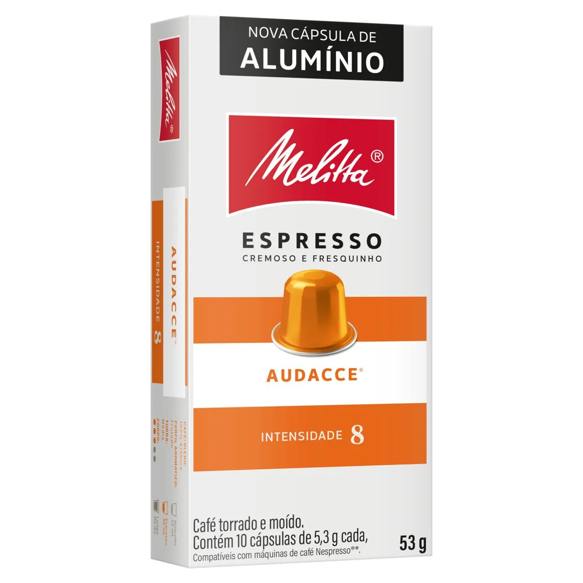 CAFE MELITTA EM CAPSULA 10X5,3GR AUDACCE