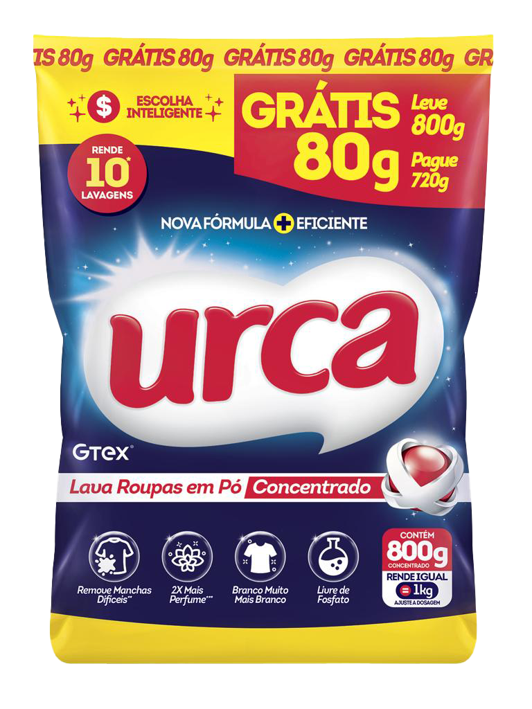 *LAVA ROUPAS EM PÓ URCA LV800G PG720G