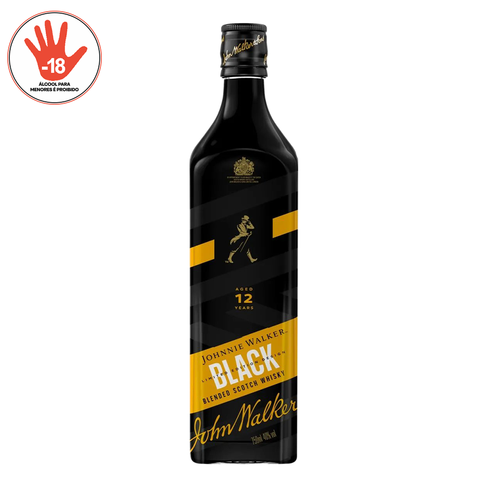 WHISKY JOHNNIE WALKER 750ML 12-A BLACK L