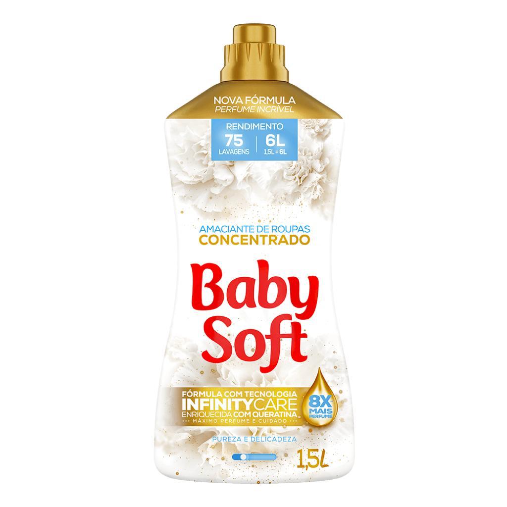 AMAC.BABY SOFT CONCEN. 1,5LT PUREZA BRAN